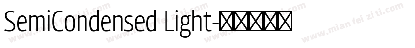 SemiCondensed Light字体转换